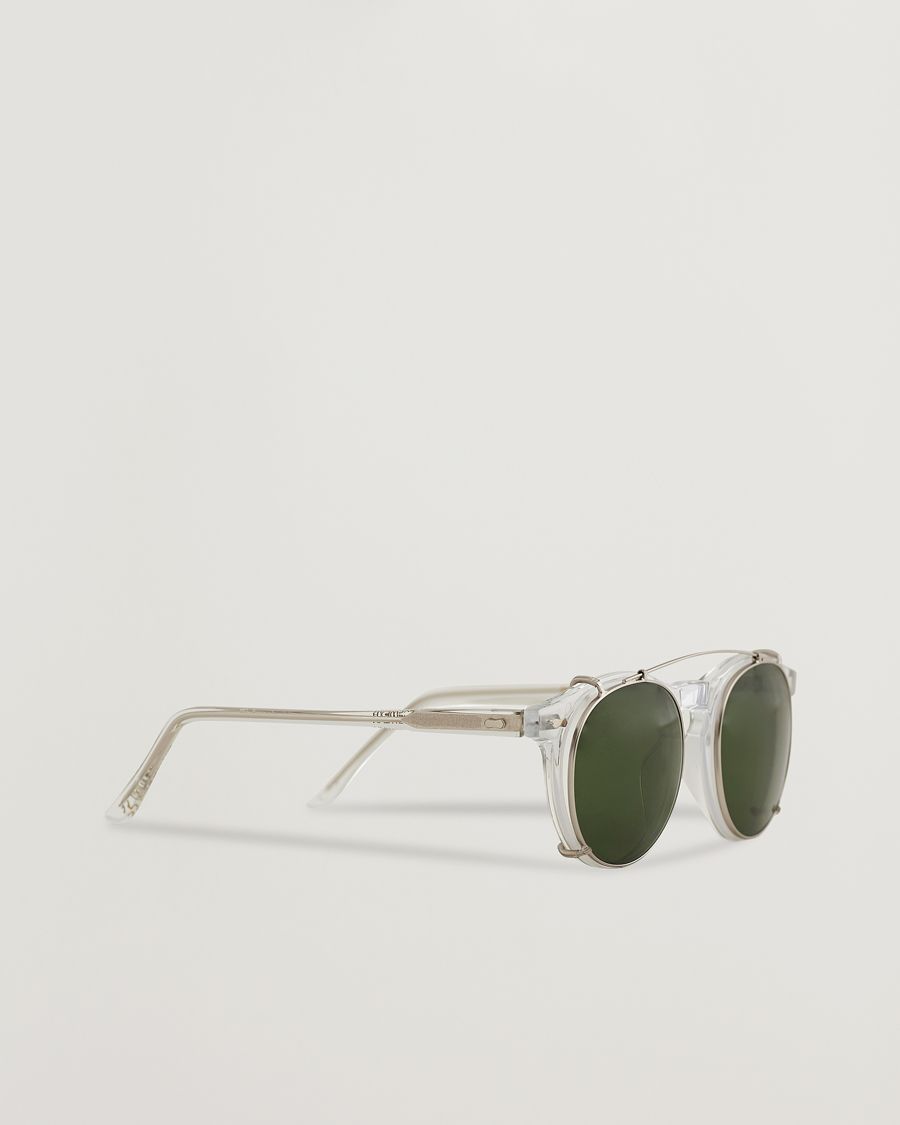 Herren | TBD Eyewear Clip-ons Silver/Bottle Green | TBD Eyewear | Clip-ons Silver/Bottle Green