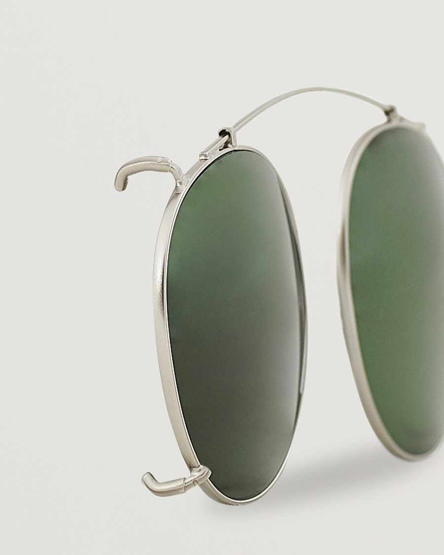 Herren | TBD Eyewear Clip-ons Silver/Bottle Green | TBD Eyewear | Clip-ons Silver/Bottle Green