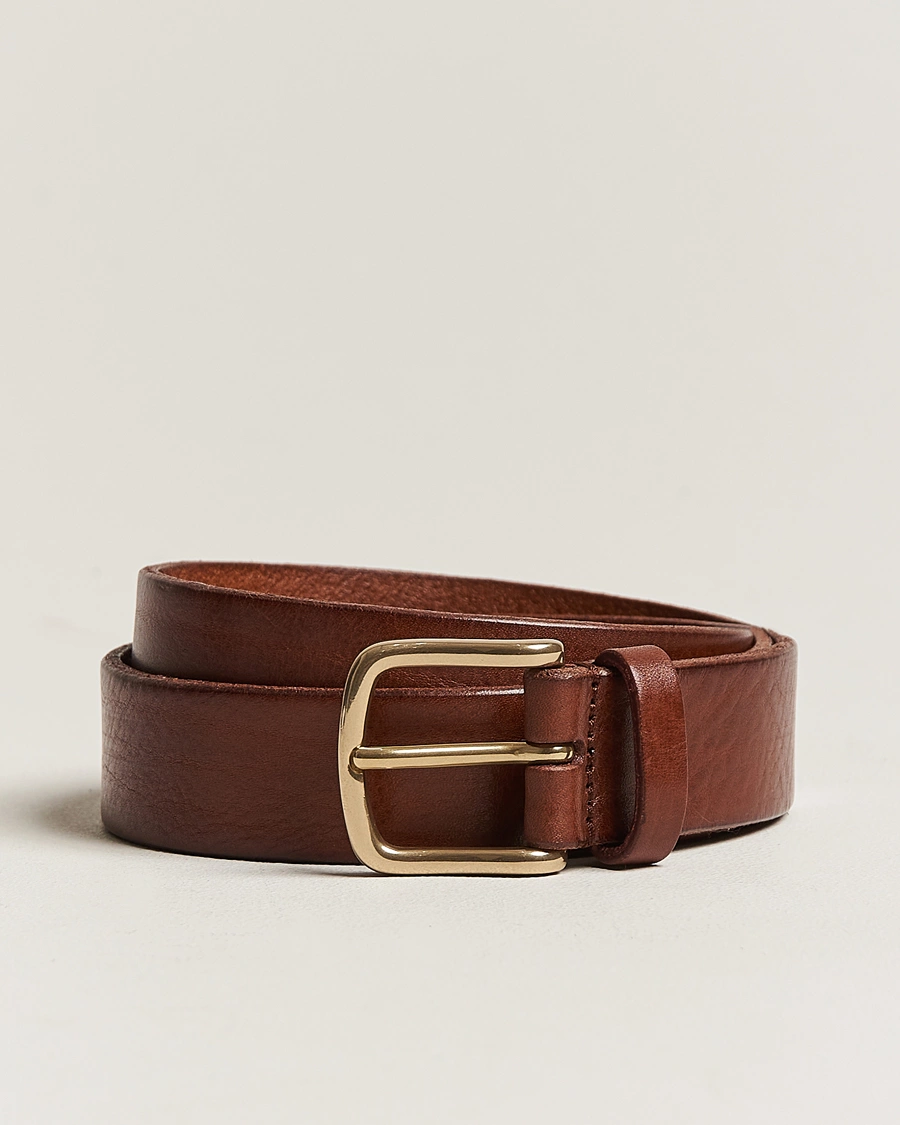 Herren | Gürtel | Anderson's | Leather Belt 3 cm Cognac
