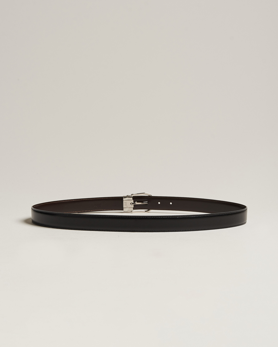 Herren | Gürtel | Montblanc | Reversible Horseshoe Buckle 30mm Belt Black/Brown