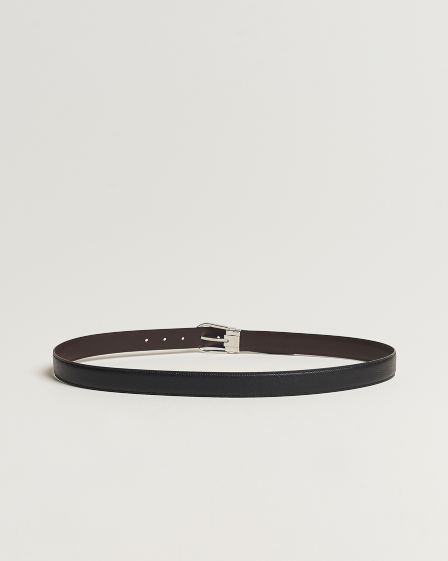 Herren | Gürtel | Montblanc | Reversible Saffiano Leather 30mm Belt Black/Brown