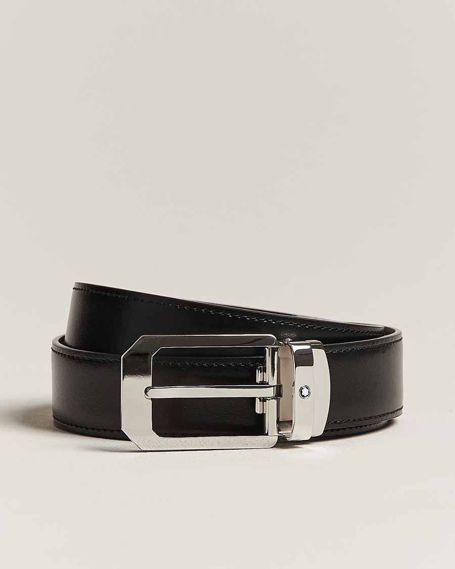 Herren | | Montblanc | Reversible Rectangular Buckle 30mm Belt Black/Brown