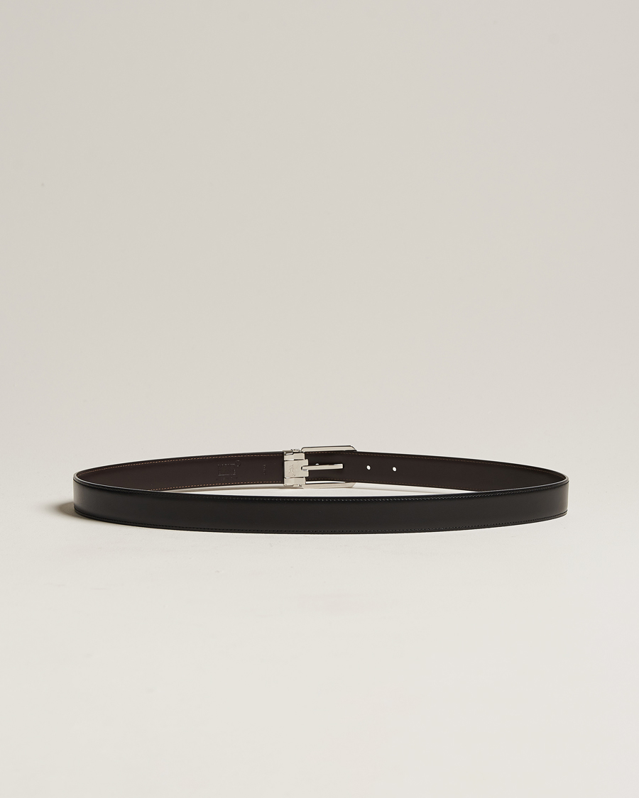 Herren | | Montblanc | Reversible Rectangular Buckle 30mm Belt Black/Brown