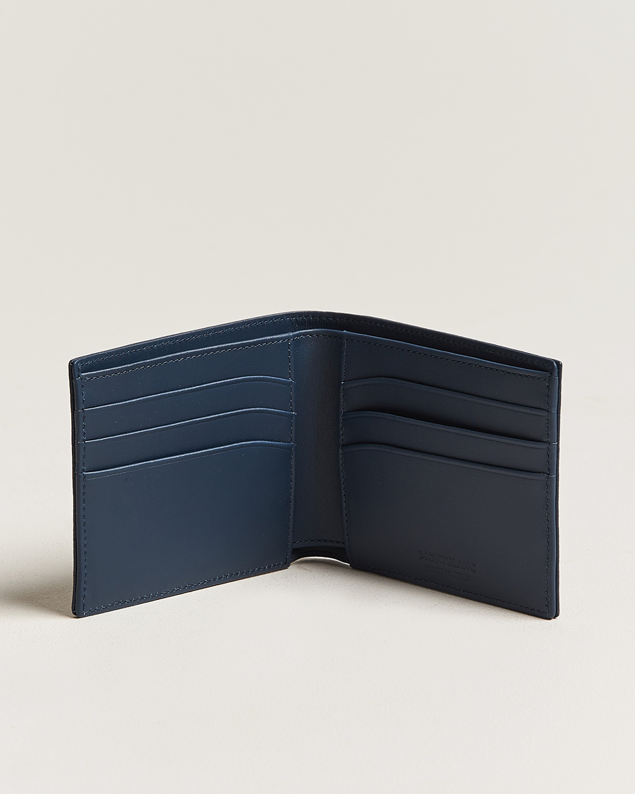 Herren | Montblanc Meisterstück Soft Grain Wallet 6cc Blue | Montblanc | Meisterstück Soft Grain Wallet 6cc Blue