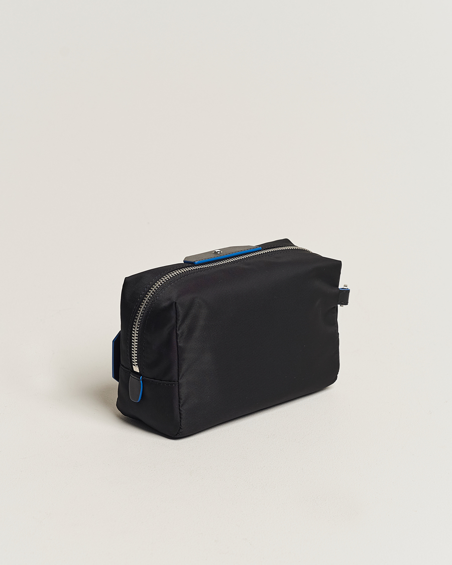 Herren | Kulturbeutel | Montblanc | Blue Spirit Case Medium Wash Bag Black/Blue