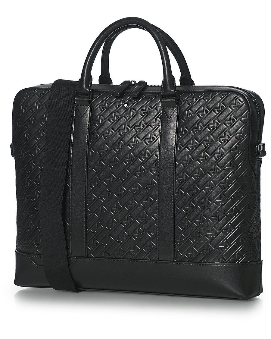 Herren | Montblanc M Gram Slim Document Case Black Leather | Montblanc | M Gram Slim Document Case Black Leather