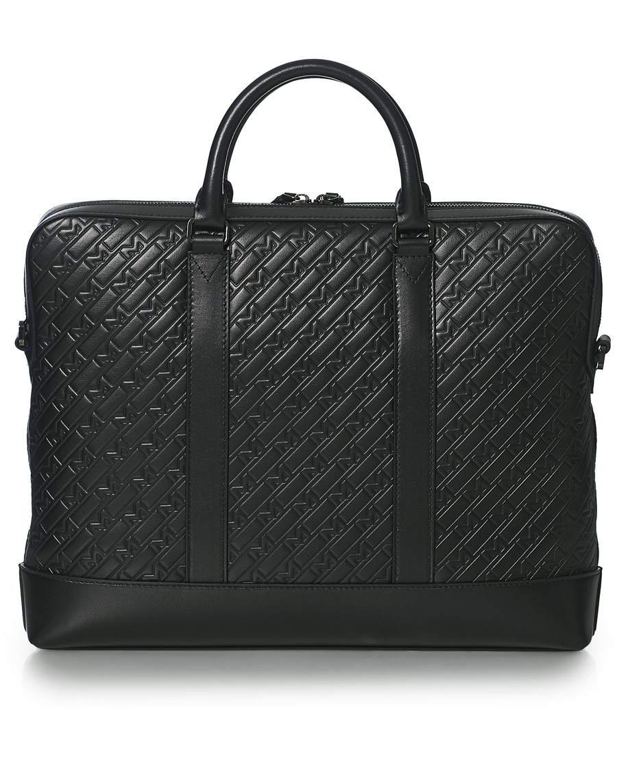 Herren | Montblanc M Gram Slim Document Case Black Leather | Montblanc | M Gram Slim Document Case Black Leather