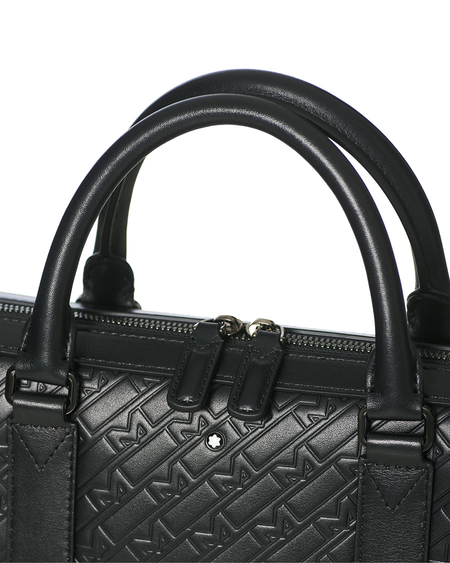Herren | Montblanc M Gram Slim Document Case Black Leather | Montblanc | M Gram Slim Document Case Black Leather