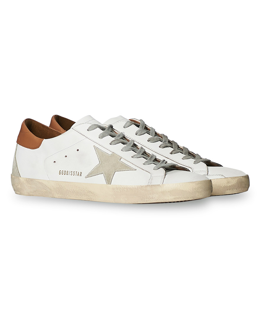 Herren | Golden Goose Deluxe Brand Super-Star Sneaker White/Sand | Golden Goose | Deluxe Brand Super-Star Sneaker White/Sand