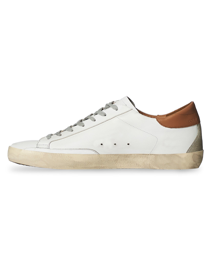 Herren | Golden Goose Deluxe Brand Super-Star Sneaker White/Sand | Golden Goose | Deluxe Brand Super-Star Sneaker White/Sand