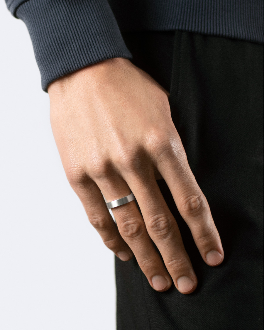 Herren | Accessoires | LE GRAMME | Ribbon Brushed Ring Sterling Silver 7g