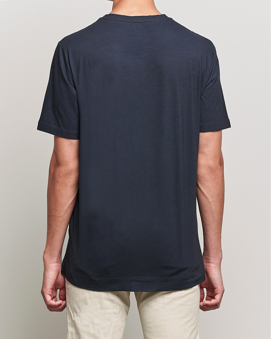 Herren | T-Shirts | Massimo Alba | Panarea Watercolor T-Shirt Washed Black