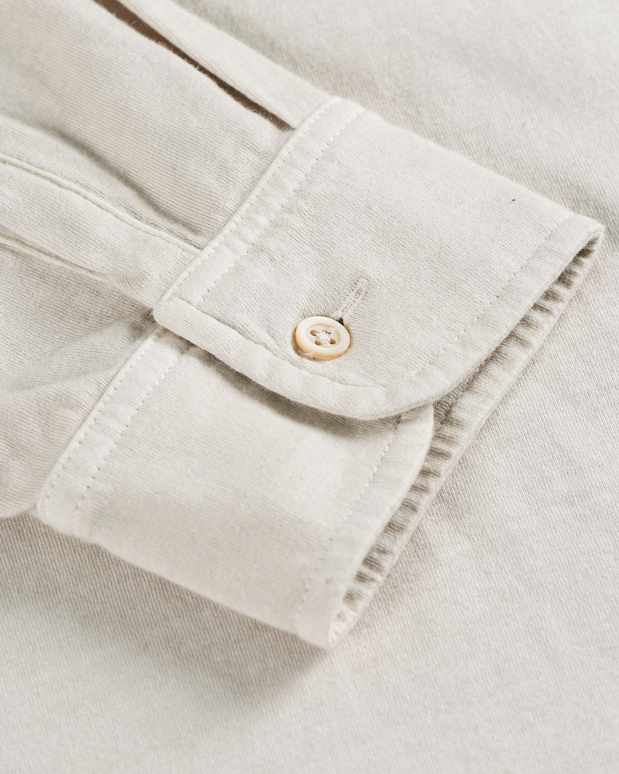 Herren | Pullover | Massimo Alba | Ischia Cotton/Cashmere Polo Light Beige