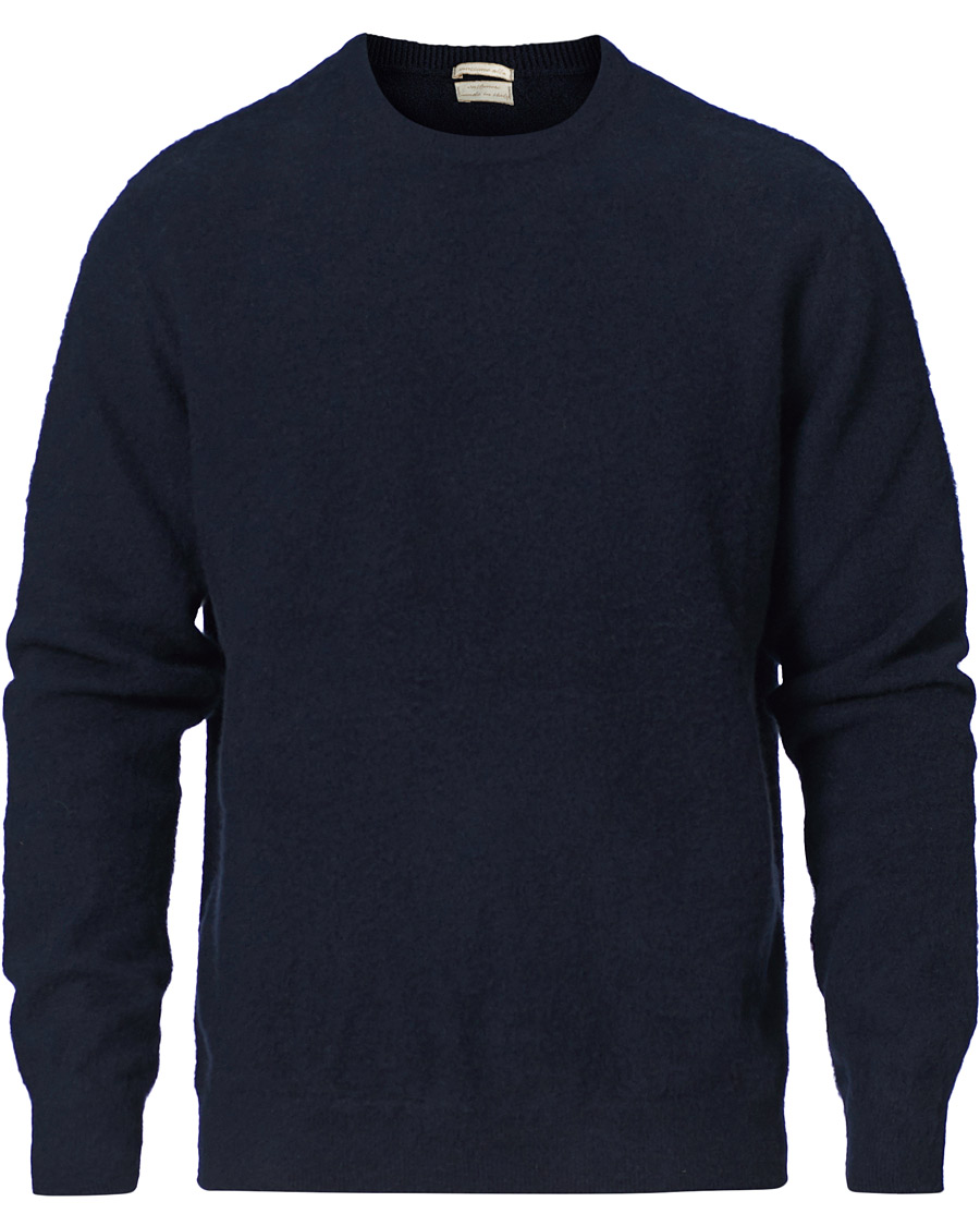 Herren | Pullover | Massimo Alba | Brushed Cashmere Crew Neck Navy