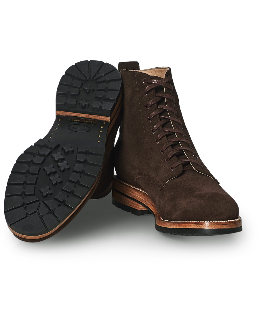 Herren | Yuketen Lace Up Boots Dark Brown Suede | Yuketen | Lace Up Boots Dark Brown Suede
