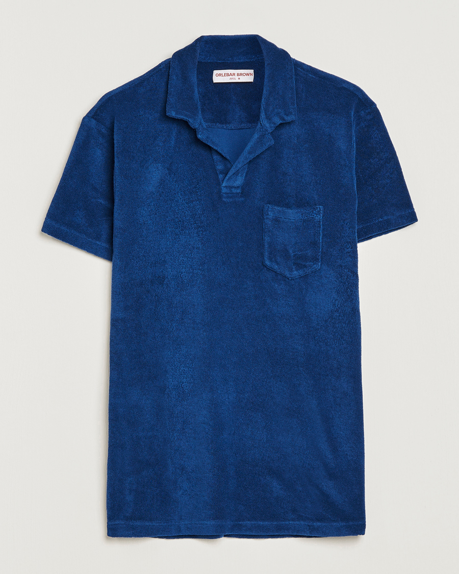 Herren | Poloshirts | Orlebar Brown | Terry Polo Blue Wash