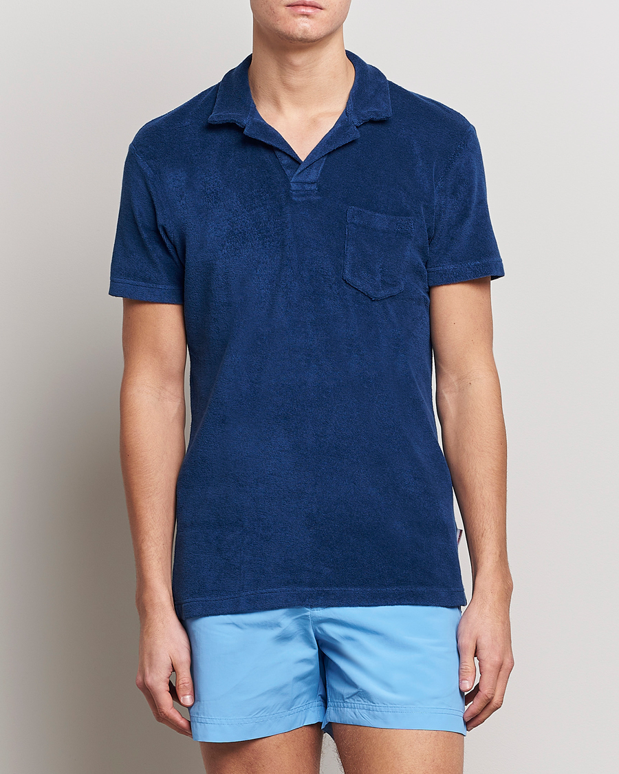 Herren | Poloshirts | Orlebar Brown | Terry Polo Blue Wash