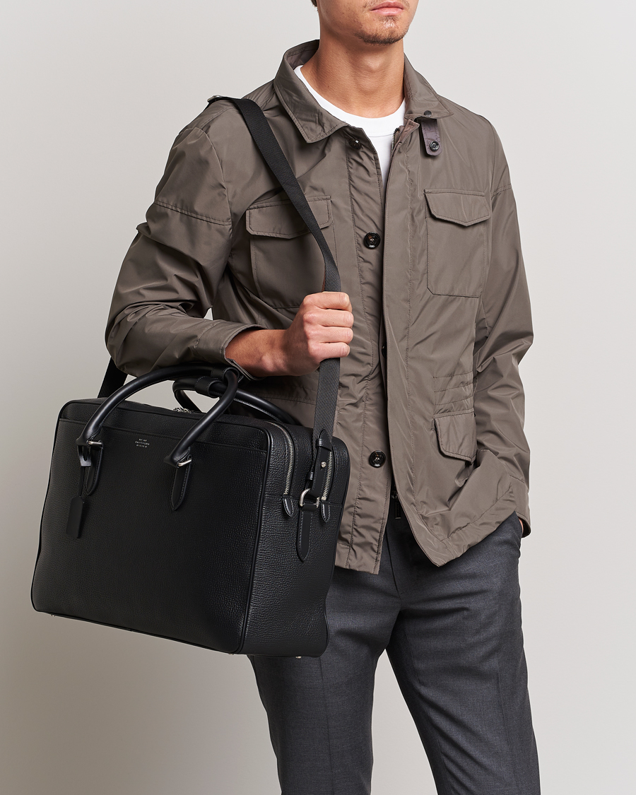 Herr | Accessoarer | Smythson | Ludlow 48 Hours Travel Bag Black