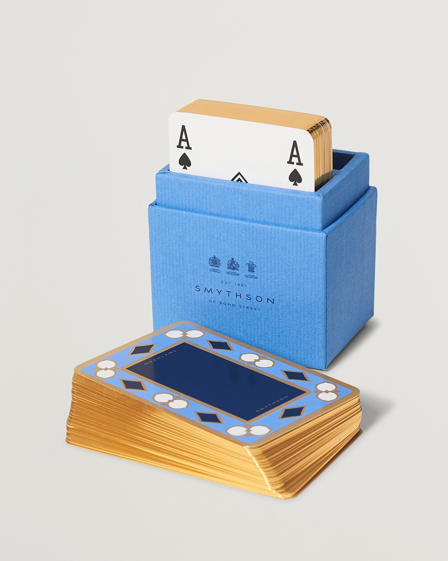 Herren | Smythson | Smythson | Playing Cards Nile Blue Nile Blue