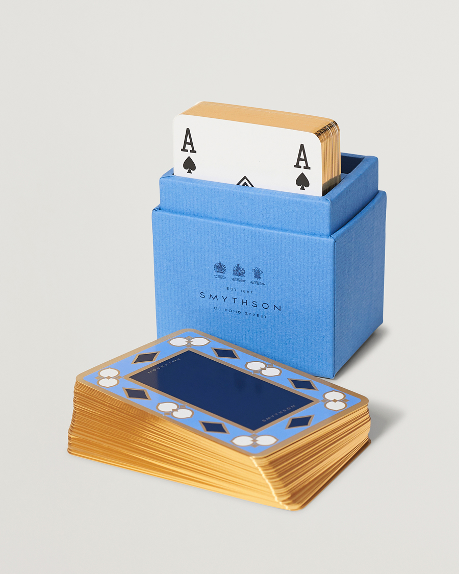 Herren | Best of British | Smythson | Playing Card Nile Blue