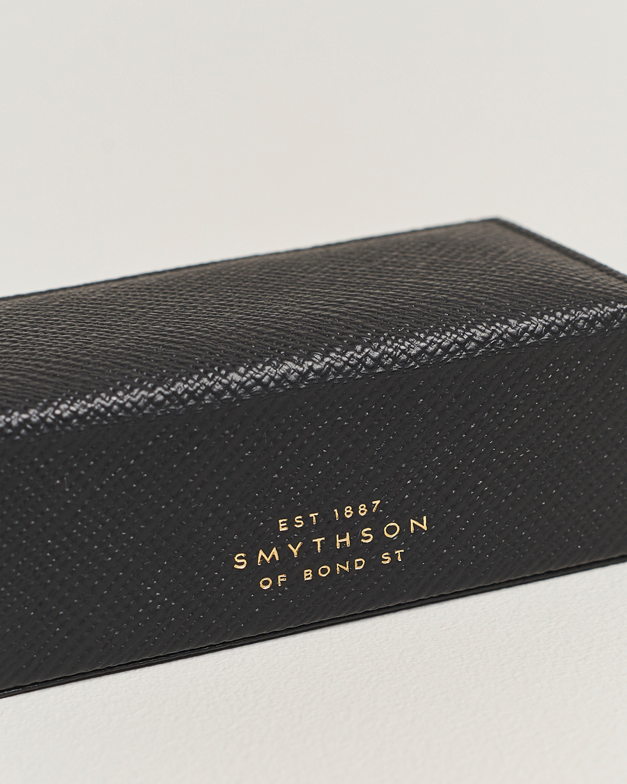 Herren | Für das Zuhause | Smythson | Panama Mini Cufflink Box Black