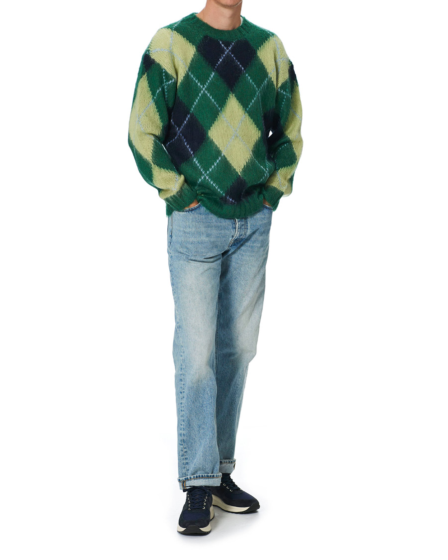 Herren | Pullover | KENZO | Brushed Argyle Sweater Green