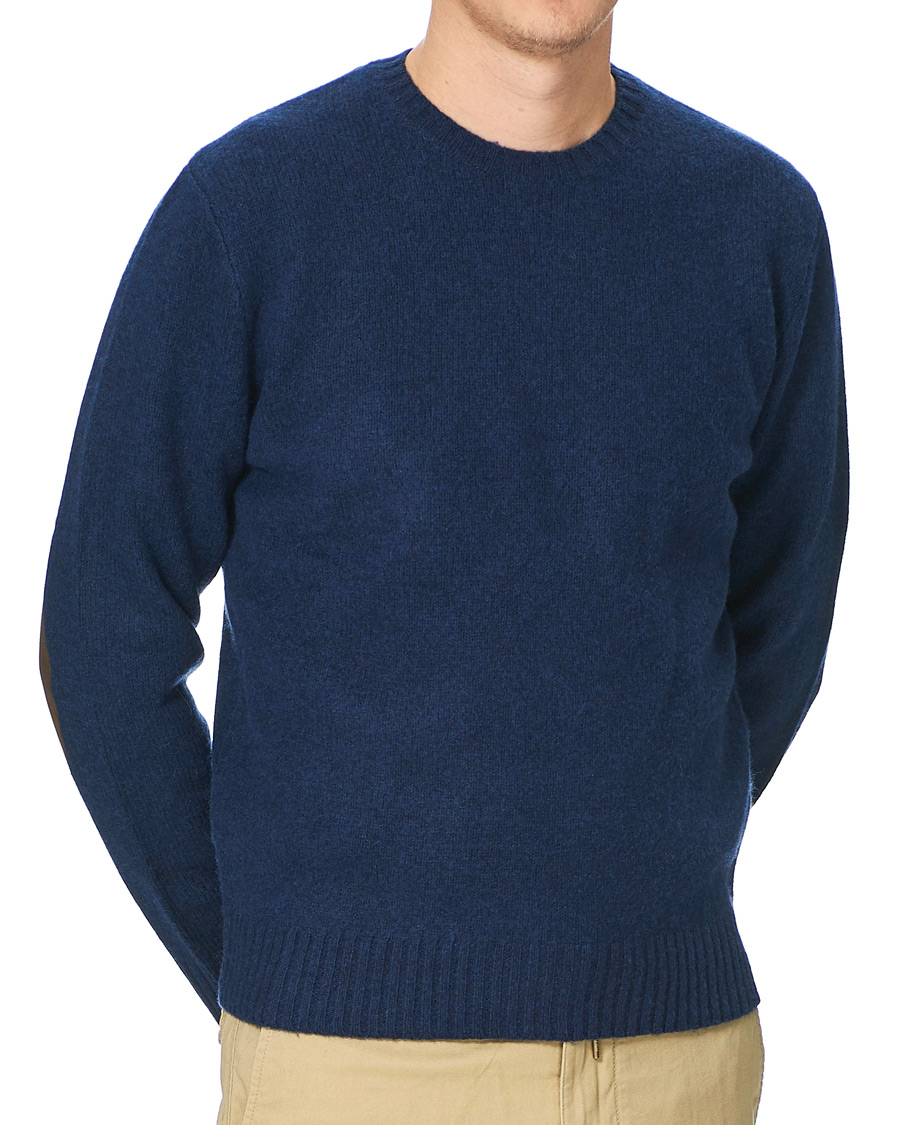 Herren | Pullover | Polo Ralph Lauren | Wool/Cashmere Knitted Crew Neck Sweater Navy Heather