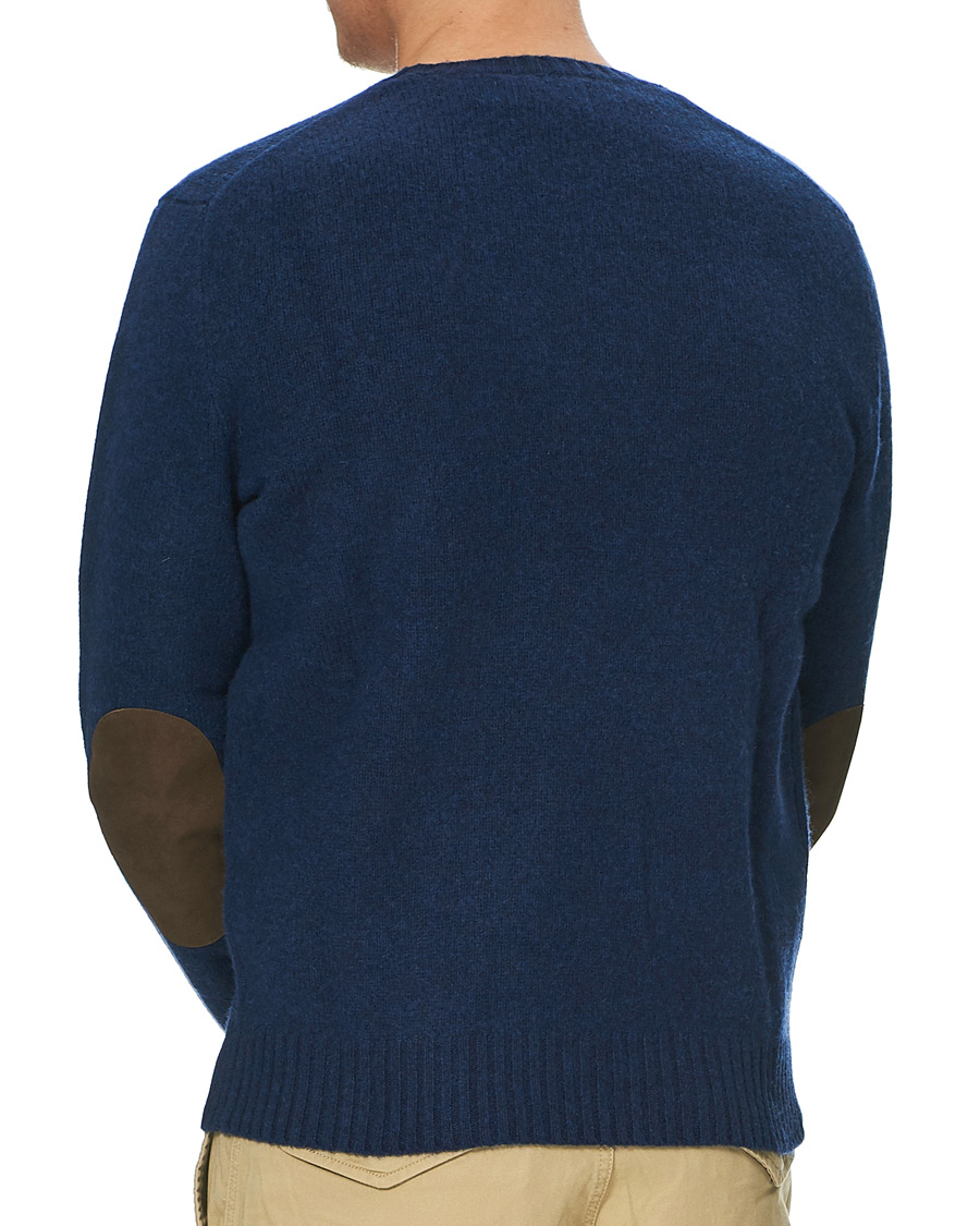 Herren | Pullover | Polo Ralph Lauren | Wool/Cashmere Knitted Crew Neck Sweater Navy Heather