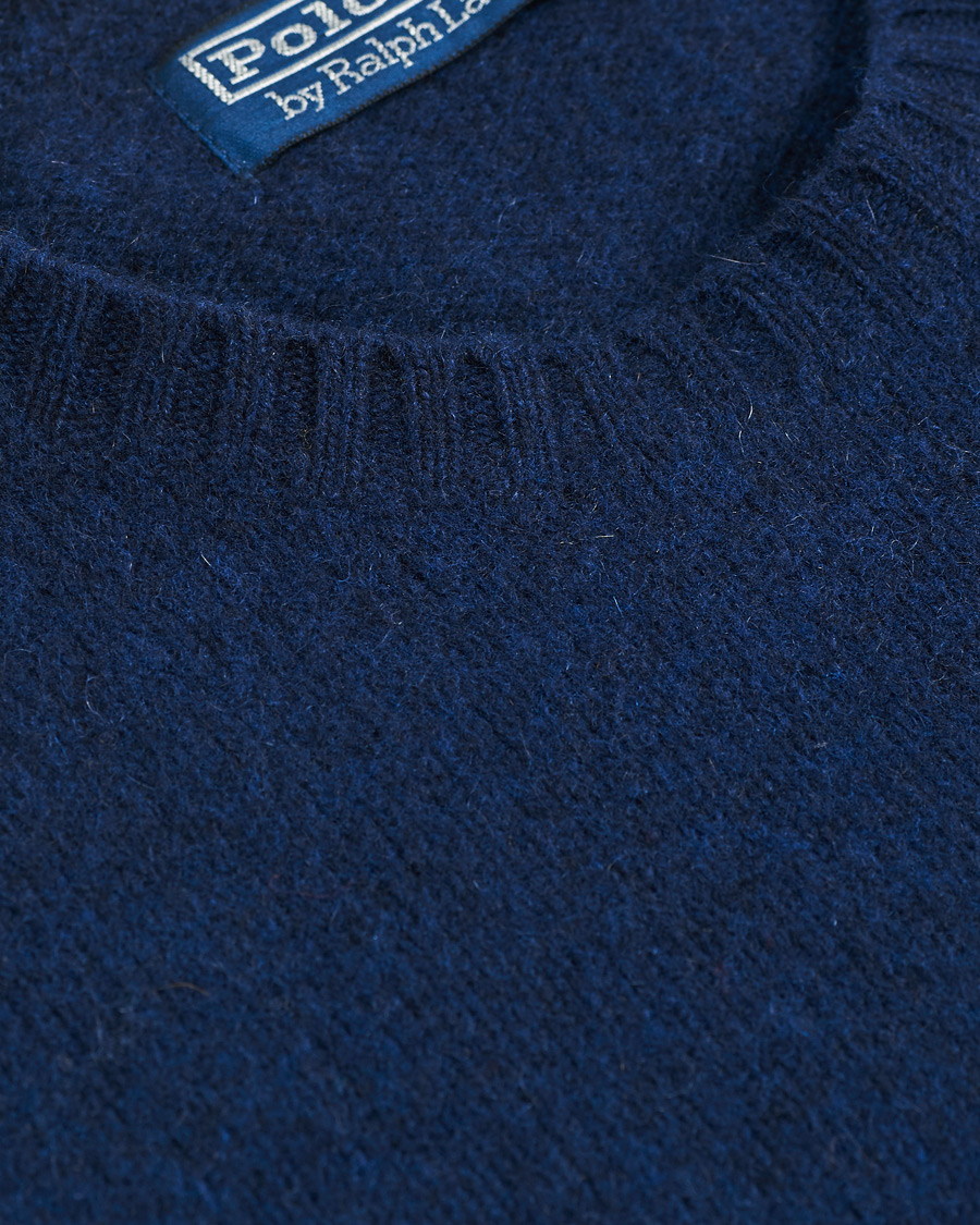 Herren | Pullover | Polo Ralph Lauren | Wool/Cashmere Knitted Crew Neck Sweater Navy Heather