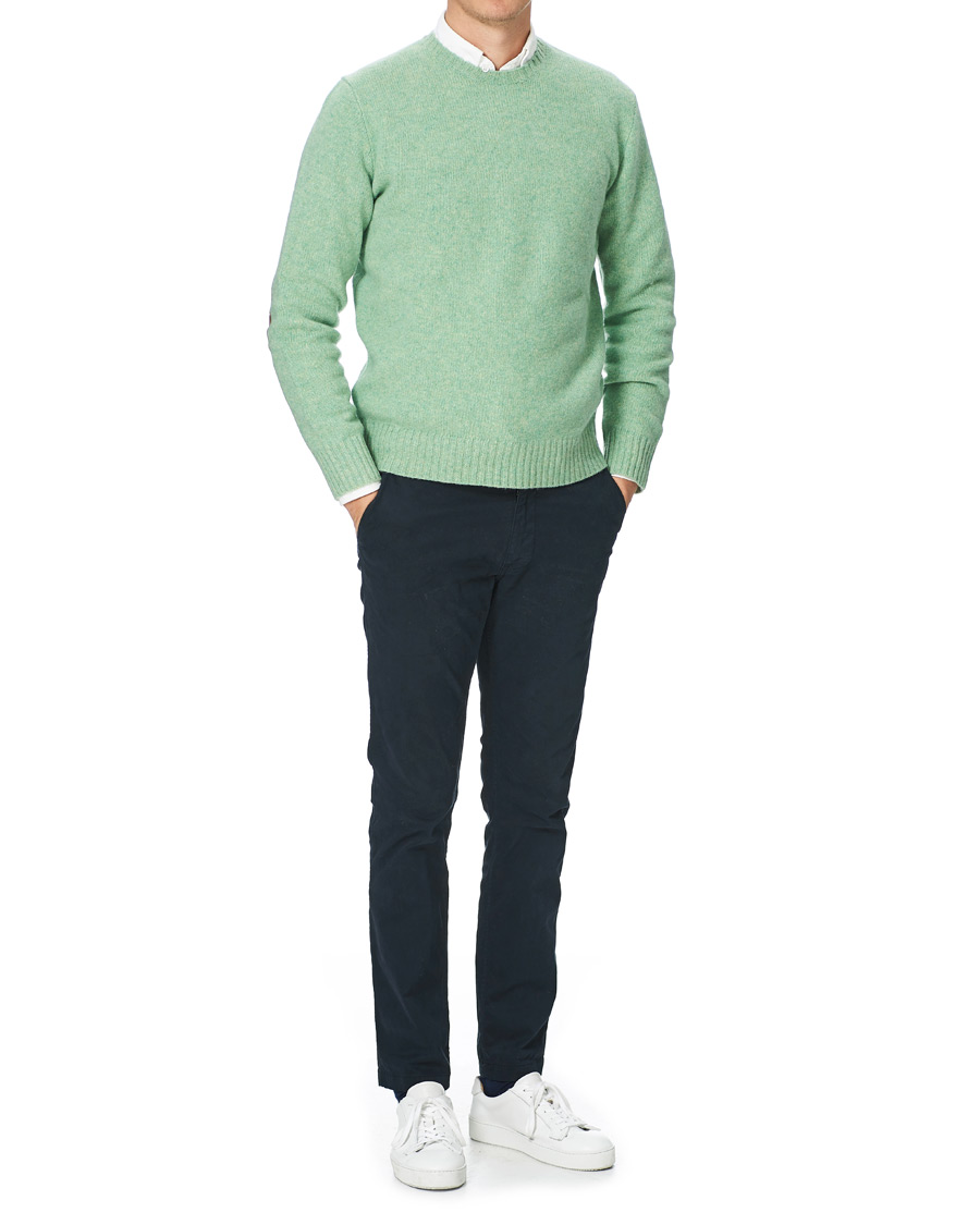 Herren | Pullover | Polo Ralph Lauren | Wool/Cashmere Knitted Crew Neck Sweater Seafoam Green
