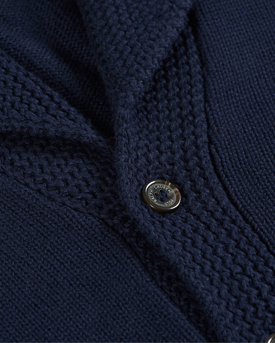 Herren | Pullover | Polo Ralph Lauren | Cotton Knitted Flag Cardigan Hunter Navy