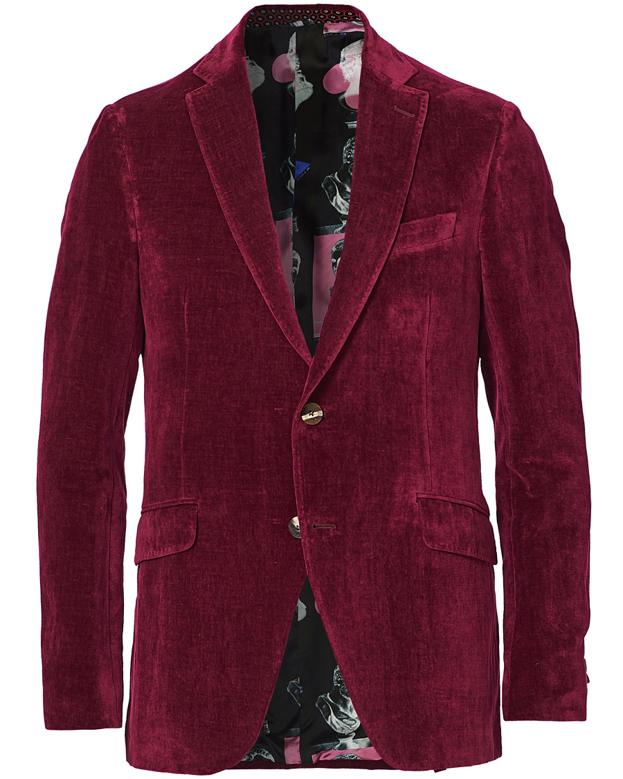 Herren | Sakkos | Etro | Soft Velvet Blazer Bordeaux