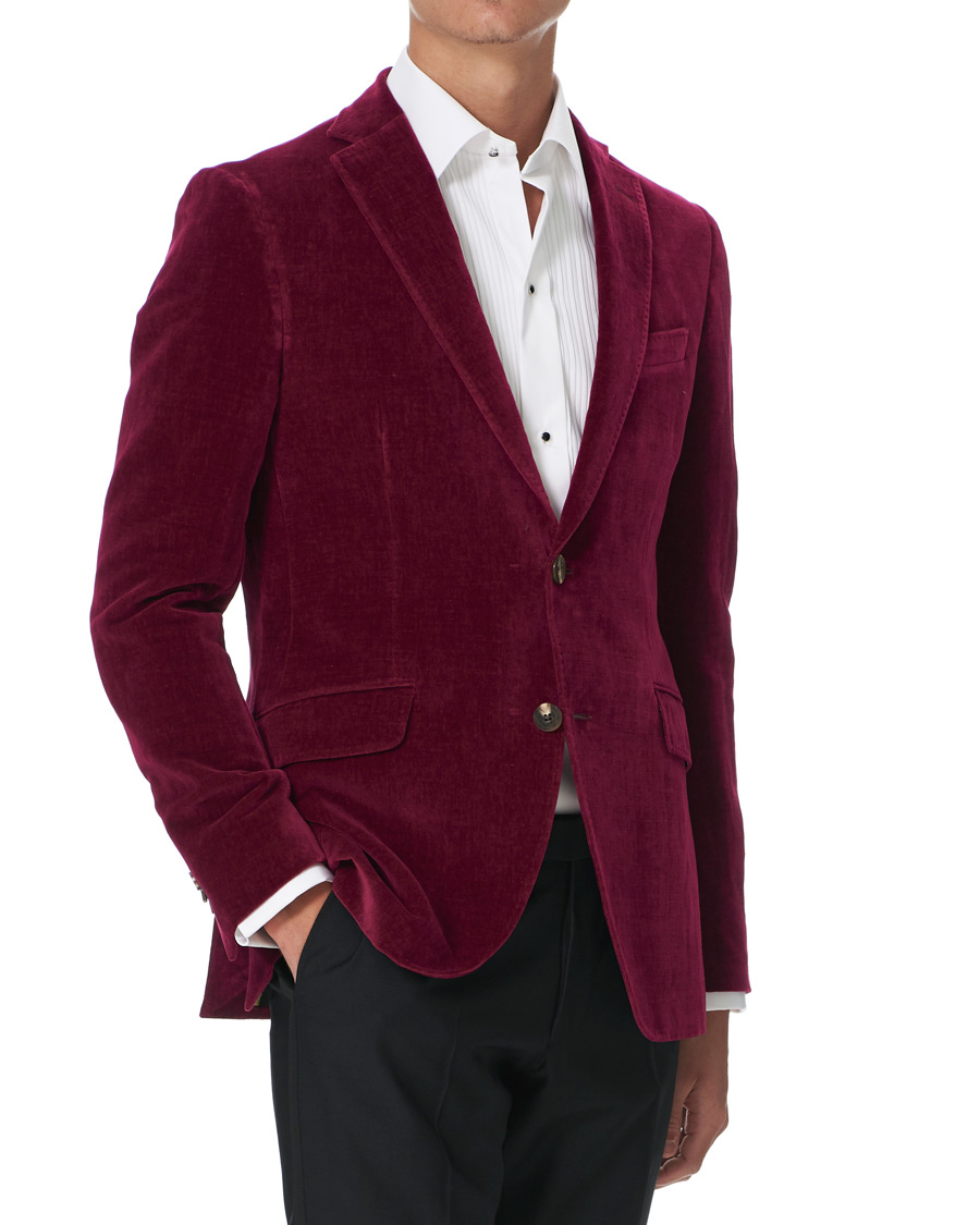 Herren | Sakkos | Etro | Soft Velvet Blazer Bordeaux