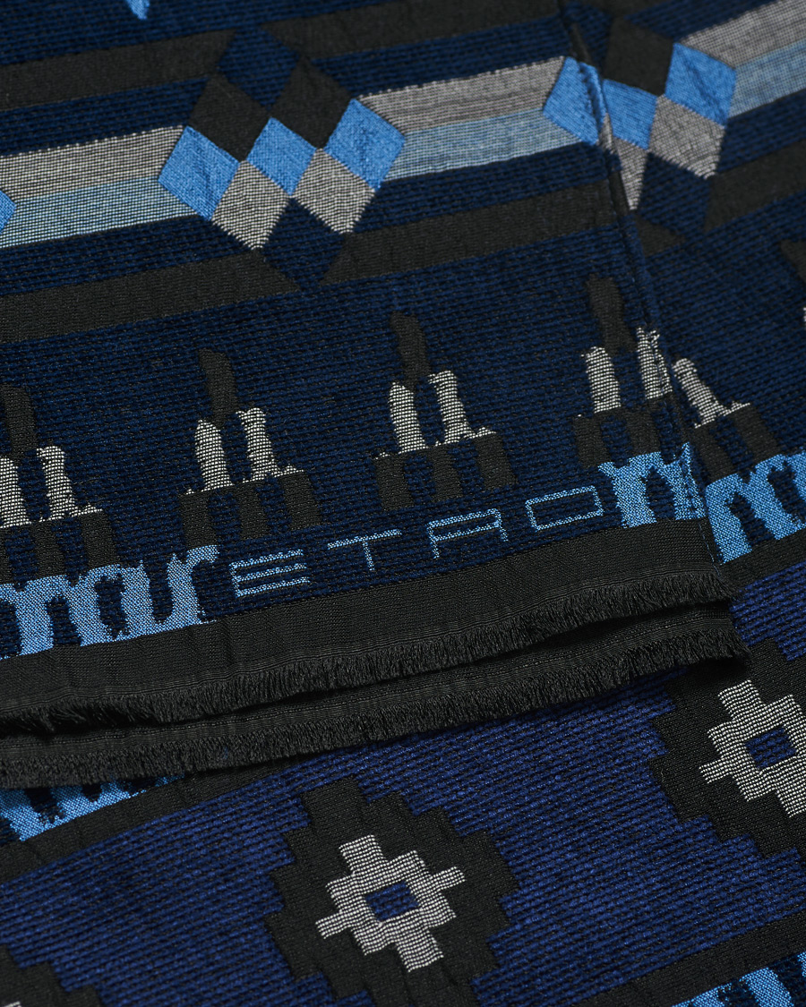 Herren | Etro Wool Blend Ciniglia Scarf Navy | Etro | Wool Blend Ciniglia Scarf Navy