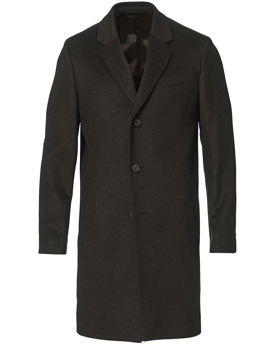 Herren | Jacken | Tiger of Sweden | Cempsey Wool/Cashmere Coat Dark Chokolate