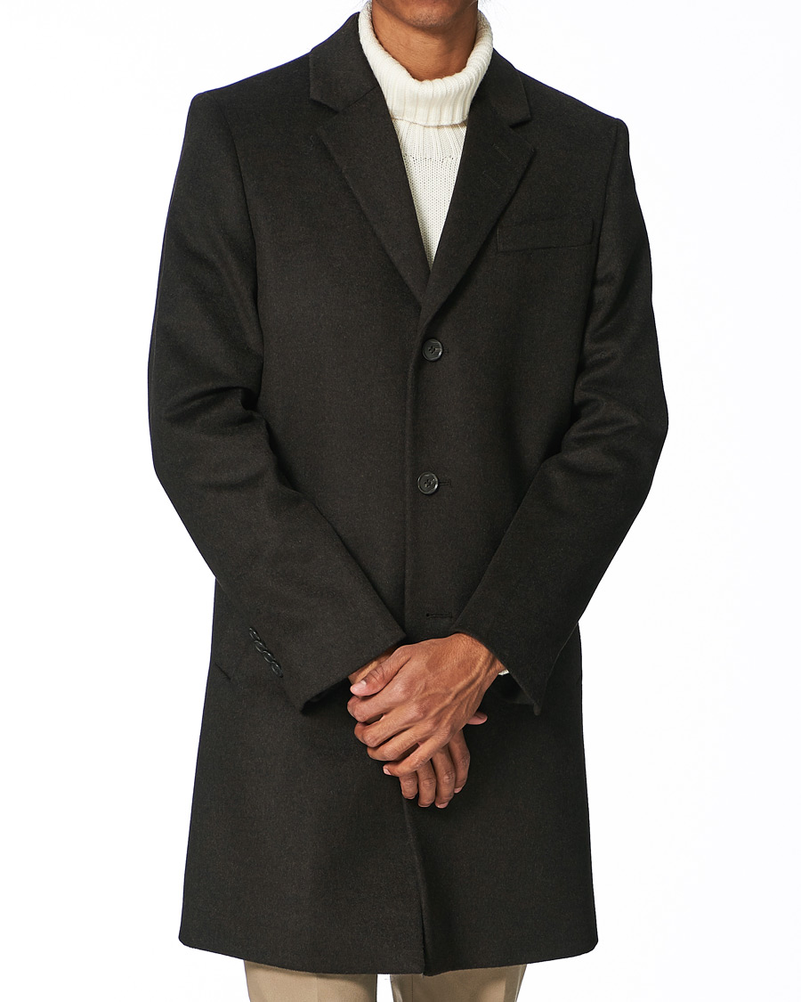 Herren | Jacken | Tiger of Sweden | Cempsey Wool/Cashmere Coat Dark Chokolate
