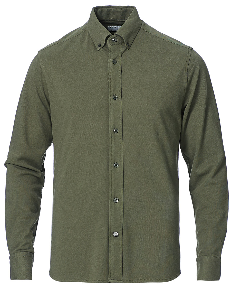 Herren | Hemden | Tiger of Sweden | Fenald Piquet Shirt City Green