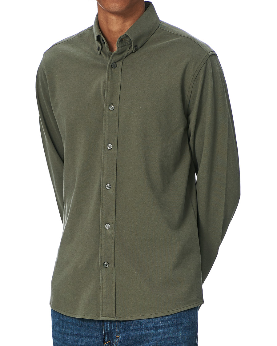 Herren | Hemden | Tiger of Sweden | Fenald Piquet Shirt City Green