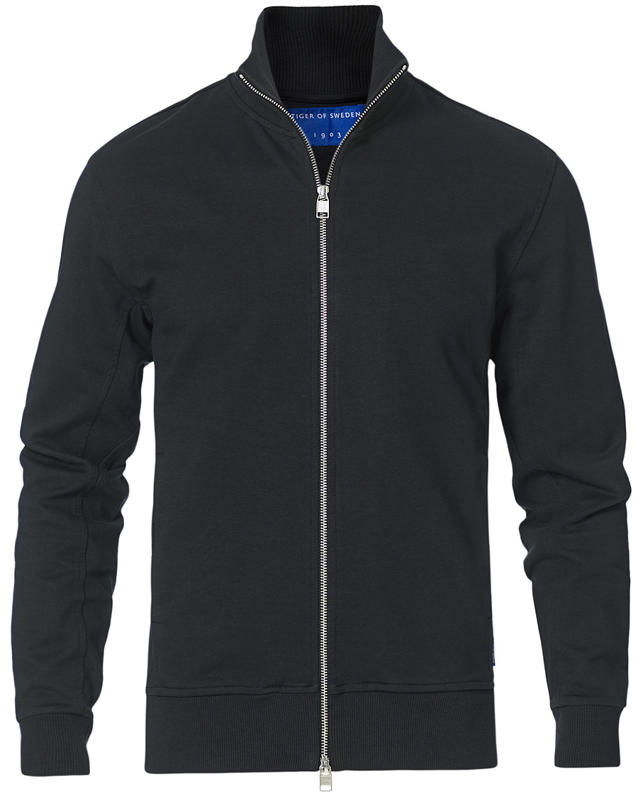 Herren | Pullover | Tiger of Sweden | Navra Cotton Zip Black