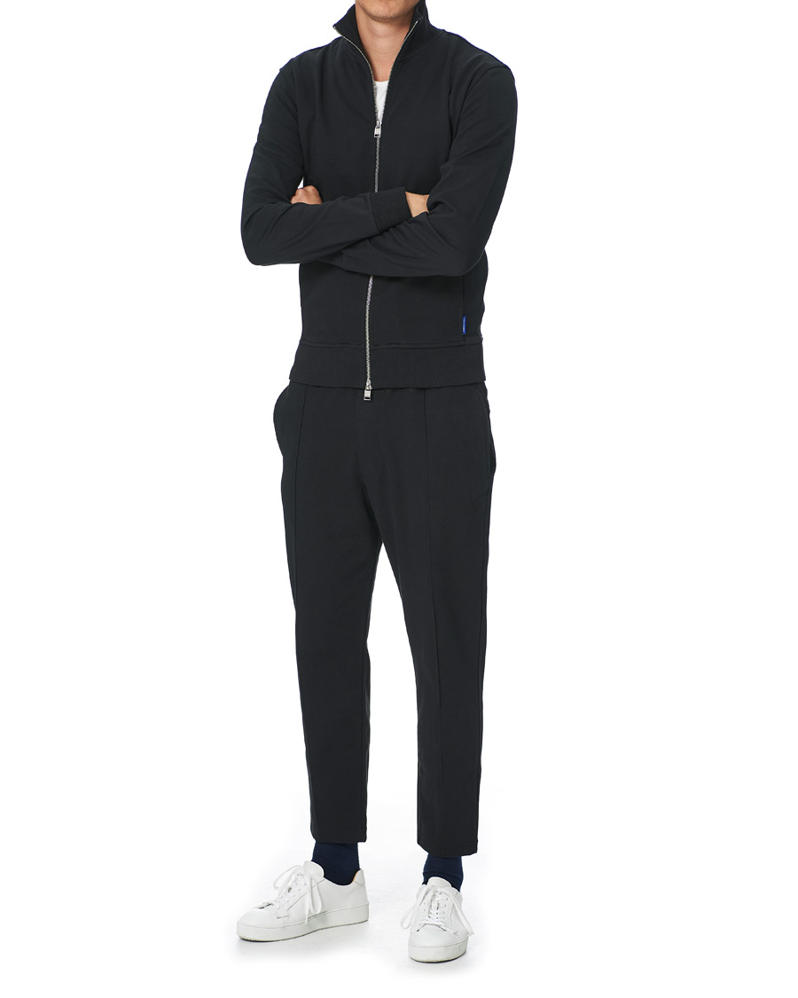 Herren | Pullover | Tiger of Sweden | Navra Cotton Zip Black