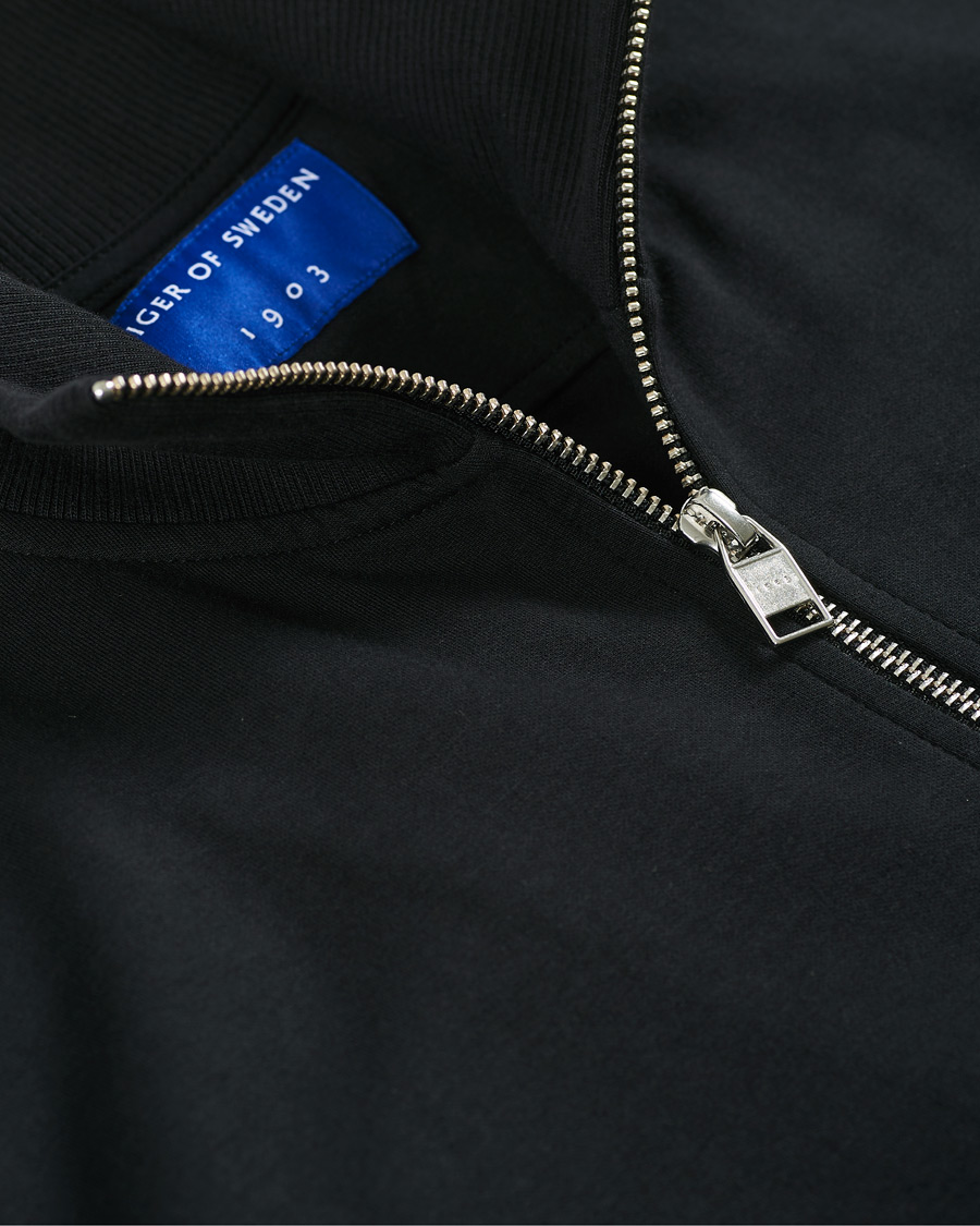 Herren | Pullover | Tiger of Sweden | Navra Cotton Zip Black