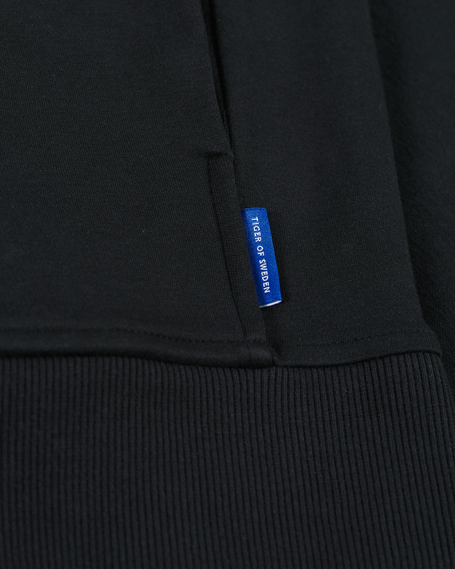 Herren | Pullover | Tiger of Sweden | Navra Cotton Zip Black