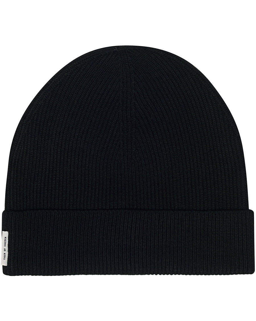 Herren | Tiger of Sweden Hedqvist Wool Beanie Black | Tiger of Sweden | Hedqvist Wool Beanie Black