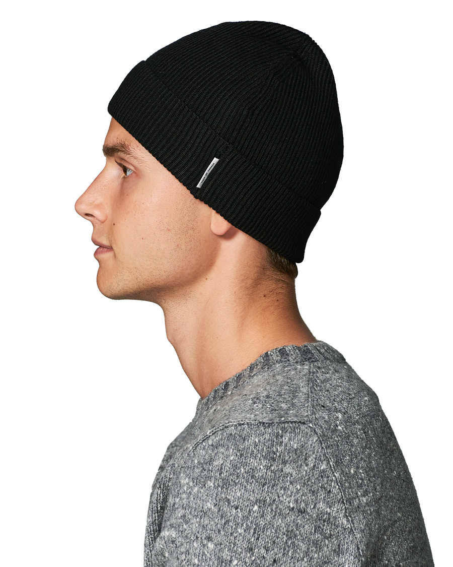 Herren | Tiger of Sweden Hedqvist Wool Beanie Black | Tiger of Sweden | Hedqvist Wool Beanie Black