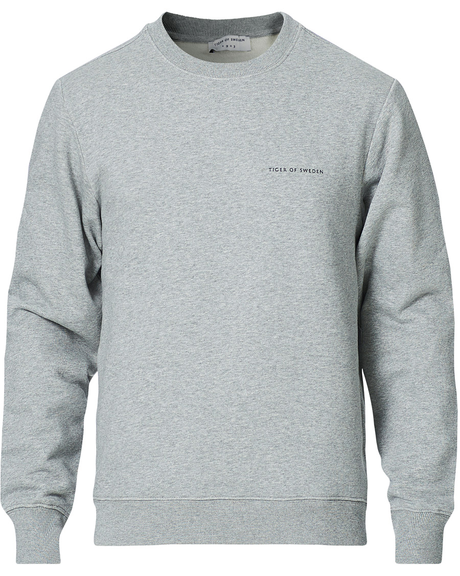 Herren | Pullover | Tiger of Sweden | Emerson Cotton Sweatshirt Mid Grey Mel