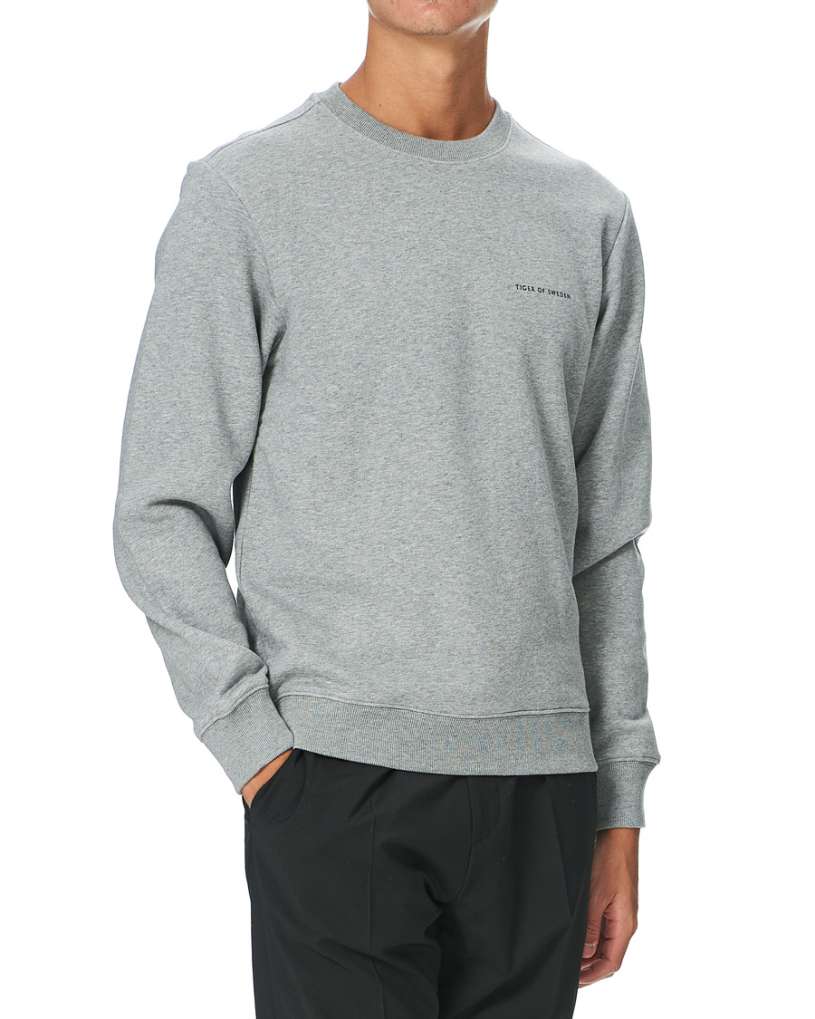 Herren | Pullover | Tiger of Sweden | Emerson Cotton Sweatshirt Mid Grey Mel