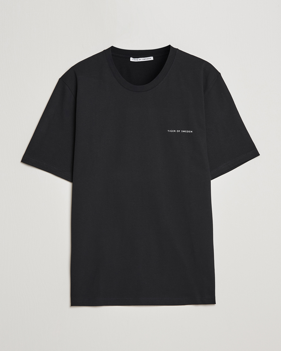 Herren | T-Shirts | Tiger of Sweden | Pro Cotton Logo Tee Black