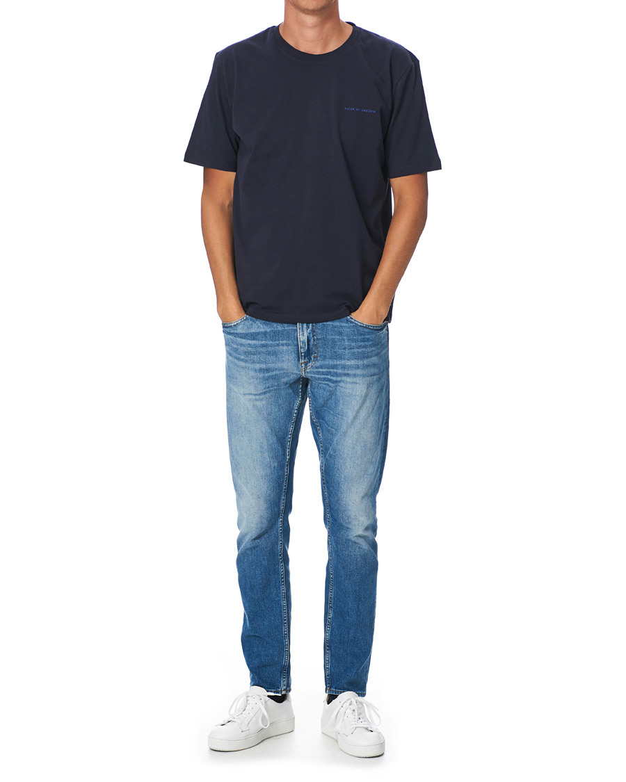 Herren | T-Shirts | Tiger of Sweden | Pro Cotton Logo Tee Light Ink
