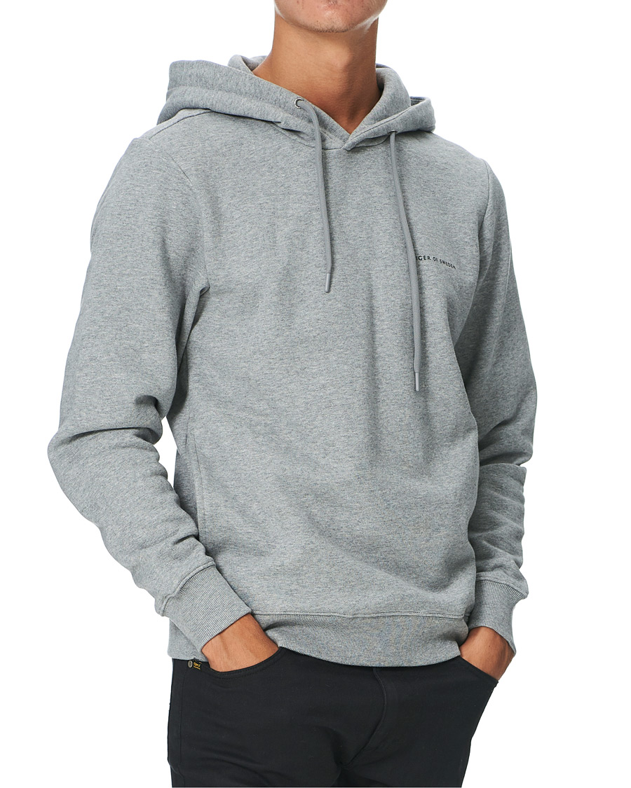 Herren | Pullover | Tiger of Sweden | Dominick Cotton Hoodie Mid Grey Mel