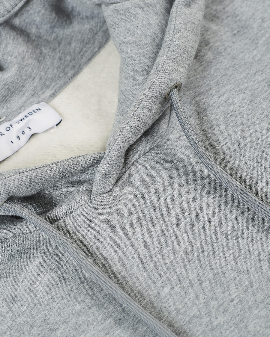 Herren | Pullover | Tiger of Sweden | Dominick Cotton Hoodie Mid Grey Mel